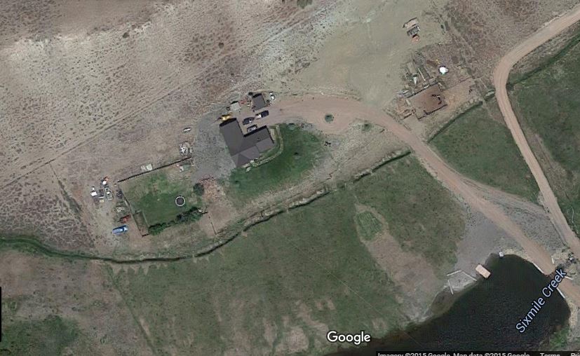 Johnson pond via satellite photo